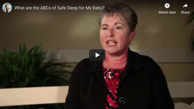 What are the ABC's of safe sleep for my baby?